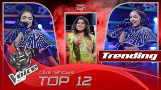 Ashanya Premadasa  Alawanthiyak ආලවන්තියක්  Live Shows  Top 12  The Voice Teens SL [upl. by Eiba]