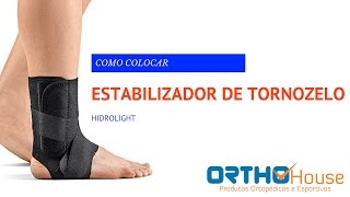 Como colocar o Estabilizador de Tornozelo Hidrolight Botinha  Loja OrthoHouse [upl. by Losiram253]