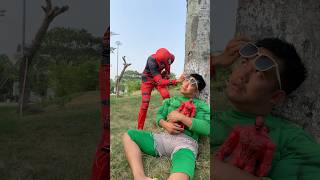 DEADPOOL RUN AWAY superman marvel animation hulk superhero funny gtasuperman [upl. by Attenohs]