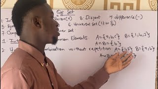 Operations Of SetIntersection Union and Symmetric difference [upl. by Ameehs903]