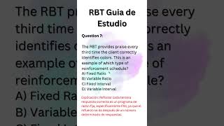 Practica Para el examen de RBT Respuestas en Ingles y Español [upl. by Nomar]