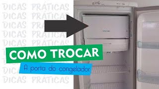 Como trocar a porta do congelador Eletrolux RE 26 28 39  Tutorial Prático [upl. by Noslrac]