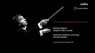 In memoriam Claudio Abbado  Wagner Siegfried Idyll  LUCERNE FESTIVAL Historic Performances [upl. by Annirtak]