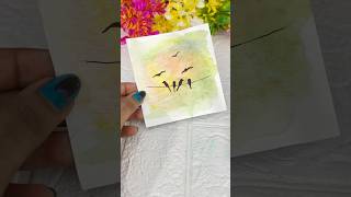 Pencil colours turns into watercolour 😨 sachiart diy watercolourpencil [upl. by Chandra]