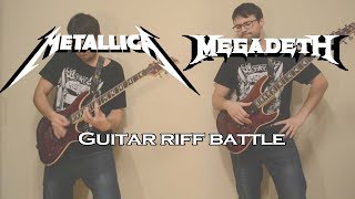 Metallica VS Megadeth  Guitar Riffs battle [upl. by Ietta757]