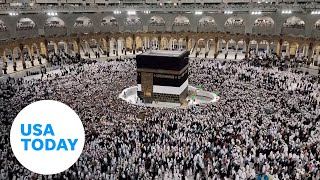 Hajj 2022 Muslims travel to Mecca Mount Arafat for pilgrimage  USA TODAY [upl. by Gretal886]