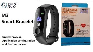 M3 Smart Band Quick setup quotYoho Sportsquot and Feature review [upl. by Schinica]