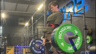 140KG Deadlift Final Set Of 5  3x5 Road To Regaining My Lifts [upl. by Jakoba]