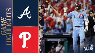 Braves vs Phillies NLDS Game 4 Highlights 101223  MLB Highlights [upl. by Notac202]