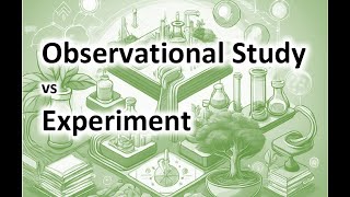 Observational Study vs Experiment [upl. by Annaerdna]