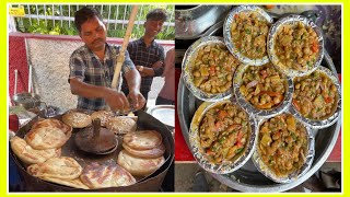 Agra Special Spicy Chhole Kulcheसबसे पुरानी छोले कुल्चे की ठेल पर मिलेगा लाजवाब स्वादStreet Food😋 [upl. by Assirac320]