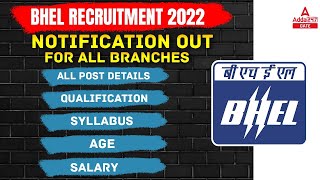 BHEL Recruitment 2022  BHEL Recruitment 2022 For Engineers Freshers  Complete Information [upl. by Ursas]