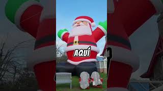 SI VES ESTE SANTA CLAUS GIGANTE CORRE Y PIDE AYUDA [upl. by Adnirak281]