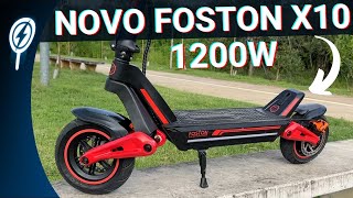 TESTEI O NOVO PATINETE ELÉTRICO FOSTON X10 1200W [upl. by Isis]