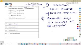 GATE 2023 Q12 TOPOLOGY [upl. by Beller863]