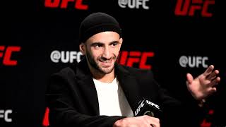 Giga Chikadze Ready to Trash Talk  UFC Vegas 46 Media Day [upl. by Innus]