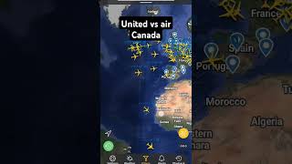 United vs Air Canada flightradar24 [upl. by Manvell907]