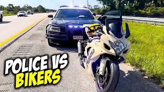 MOTORCYCLE POLICE CHASE  COPS VS BIKERS  ANGRY amp COOL COPS 2024 [upl. by Naehs]