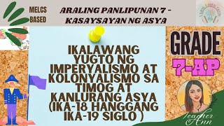 Educational Video  Ikalawang Yugto ng Imperyalismo at Kolonyalismo sa Timog at Kanlurang Asya [upl. by Aelanej534]