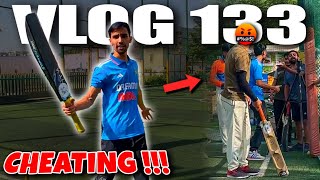 100 RUNS IN 5 OVERS😍 Cricket Cardio CHEATING😡 Box Cricket Match Vlog [upl. by Notelrahc945]