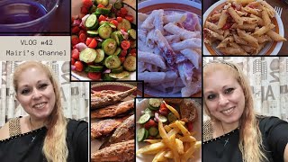 Vlog 42 Εβαψα τα Μαλια μου  Μονη στο Σπιτι Souper Market Haul  Μαγειρικη [upl. by Ahsinauq]