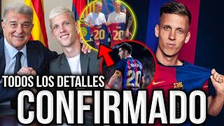 DANI OLMO AL BARCELONA TODOS LOS SECRETOS PRECIO DORSAL CLAUSULA DURACIÓN POSICIÓN [upl. by Notnert]