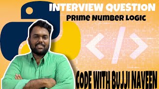 Prime Number Checker in Python  Python Programming for Beginners [upl. by Nnek]