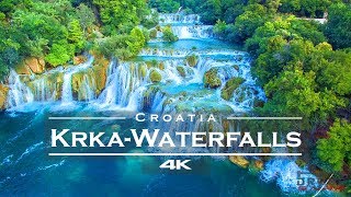 KRKA Waterfalls  National Park Croatia 🇭🇷  by drone 4K remastered [upl. by Filomena]