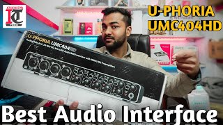 Behringer UMC404HD UPhoria MIDI Interface with MIDAS Mic Preamplifiers UNBOXING amp OVERVIEW in Hindi [upl. by Hsejar]