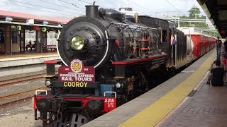 AC16 221A  ARHS Steam Train to Cooroy  5032016  Part 1 of 2 [upl. by Bindman]