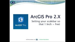 Setting your scale bar in ArcGIS Pro so that 1 inch equals feet [upl. by Enoid167]