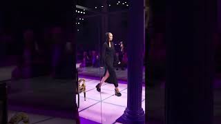 GIGI HADID OPENS VERSACE SS23 WITH MONA TOUGAARD gigihadid model tricks shorts [upl. by Ingaberg]