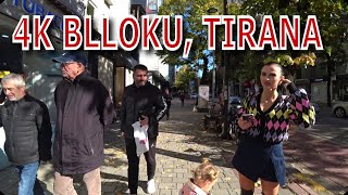 4K Walk around the Blloku Tiranas trendiest area Albania 2023 [upl. by Alliuqa]