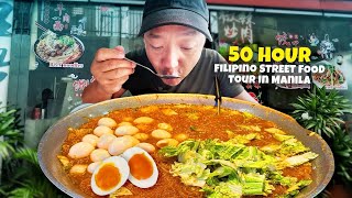 50 HOUR Filipino STREET FOOD amp SEAFOOD MARKET Tour BEST CHEAP EATS in Manila [upl. by Higginson]