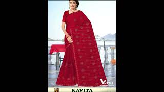 Ronisha fashion new launching product of kavitha fabrics fancy chiffon siroaski diamond work 779 [upl. by Guzel]