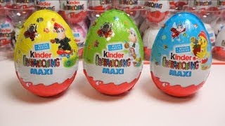 Đồ chơi bóc trứng socola vĩ đại Super Maxi Kinder Surprise Eggs [upl. by Tterej430]