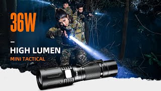 SUPERFIRE X60T Military Tactical Flashlight Test Waterproof Zoomable Camping Fishing Hunting Torch [upl. by Dry317]