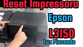 Reset impressora Epson Luz piscando Passo a passo [upl. by Madella]