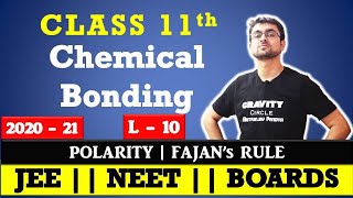 Chemical Bonding  Polarity of Bond  3  FAJANS RULE  L  10  JEE  NEET  BOARDS [upl. by Itsyrk]