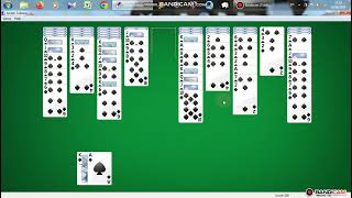 Spider Solitaire In Windows 7 Game 099 [upl. by Wiltsey899]