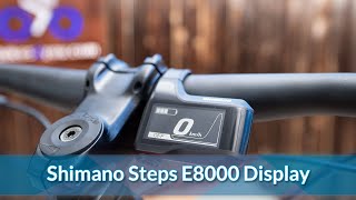 Shimano Steps E8000 Display eMountainbike [upl. by Aleacin200]