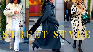 Luxurious Street Style and Timeless Fashion from Milan Chic Iconic and Stylish Winter Outfits [upl. by Akienat]