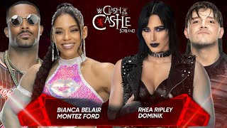 WWE 2K23  Mixed Gender Tag Team Match  Bianca Belair  Montez Ford VS Rhea Ripley Dominik Mysterio [upl. by Ras99]