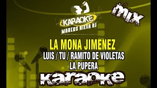 LA MONA JIMENEZ  LUIS TU RAMITO DE VIOLETAS LA PUPERA Karaoke enganchado [upl. by Gervase]