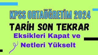 11 KPSS ORTAÖĞRETİM 2024  Tarih Son Tekrar  Tüm Konular kpss kpssortaöğretim [upl. by Gentes]