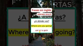 a donde vas EN INGLES FRASES CORTAS [upl. by Pelagi388]