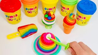 Παγωτό από πλαστελίνη Play Doh Rainbow  Παίζω με πλαστελίνη [upl. by Sheilah]