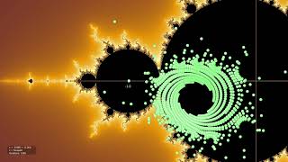 Mandelbrot  The orbit of 06890281i [upl. by Nodnnarb]