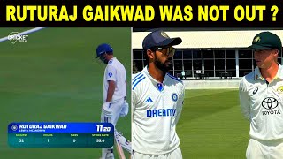 RUTURAJ GAIKWAD WAS NOT OUT   BIASNESS BY UMPIRE TOWARDS AUS  RUTURAJ SCORED 20 RUNS IN 4 INNINGS [upl. by Enorej]