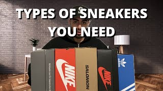 5 TYPES SNEAKERS EVERYONE NEEDS IN 2024 [upl. by Enived]